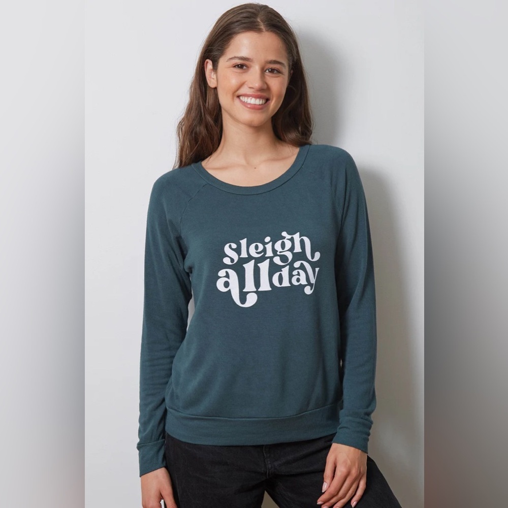 Nwt Good Hyouman (M)The Chelsea Sleigh All Day Rainforest Sweatshirt Lightweight